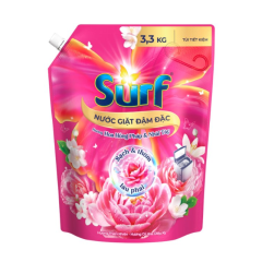 Nước Giặt Surf trắng sạch hương cỏ hoa diệu kỳ túi 3.3Kg