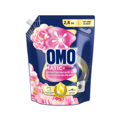 Nước giặt OMO Matic cửa trước ngăn mùi ẩm mốc túi 2.8Kg