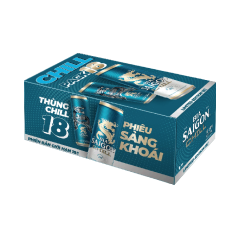Thùng 18 bia Saigon chill 330ml