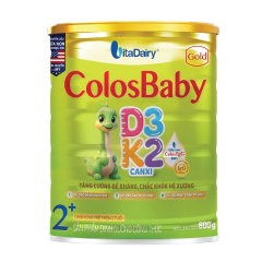 SPDD ColosBaby Gold 2+ D3K2 (>2 tuổi) hộp thiếc 800g