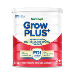SPDD Nuti Grow Plus suy dinh dưỡng 2+ (trên 2 tuổi) hộp 1.5kg