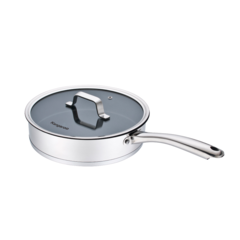 Chảo Inox chống dính vung kính Kangaroo KG01F128 -28cm