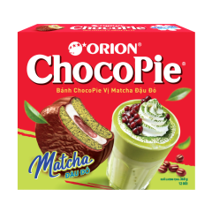 Bánh Chocopie Orion vị matcha đậu đỏ hộp 360g