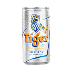Bia Tiger bạc lon 250ml