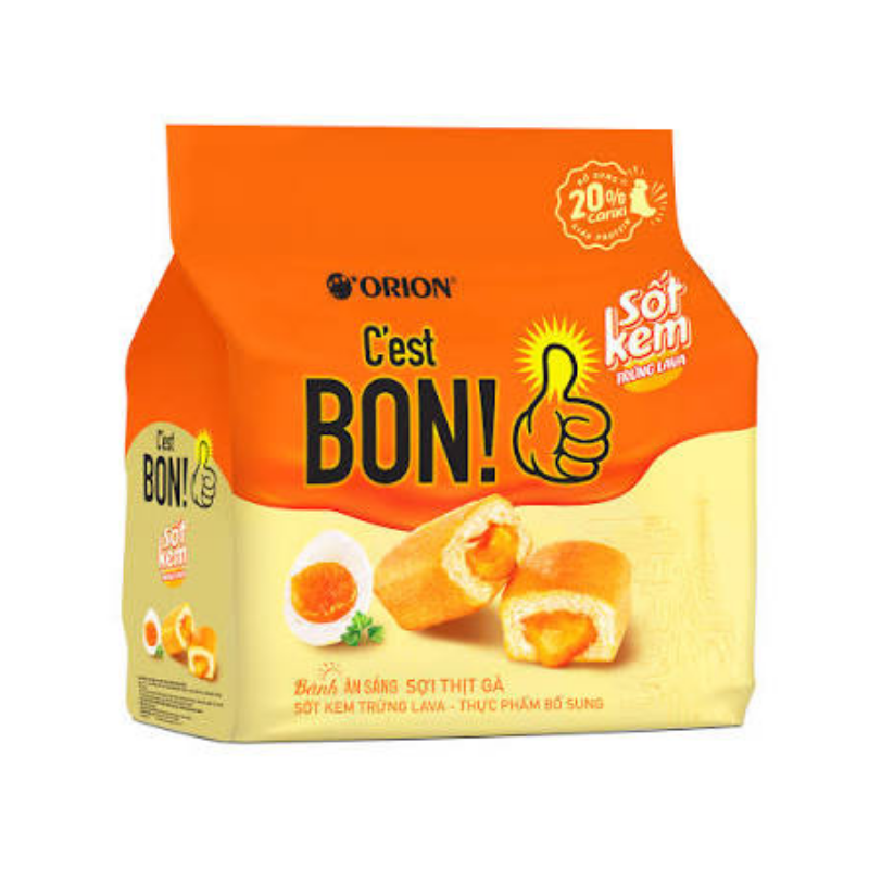 Bánh Cest Bon sợi thịt gà sốt kem trứng lava 101.5g