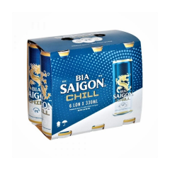 Lô 6 bia Saigon Chill 330ml
