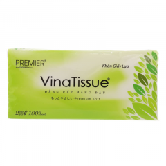 Lô 2 khăn giấy Premier Vina Tisue 180 tờ