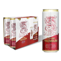 Lô 6 bia Saigon Export Premium lon 330ml