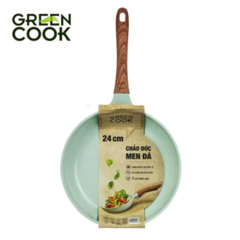 Chảo đúc đáy từ Green Cook GCP06-24IH xanh ngọc 24cm