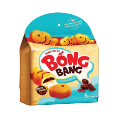 Bánh con cá Orion Bống Bang mochi socola đậu đỏ 145g
