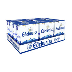 Thùng 24 bia Edelweiss Sleek lon cao 330ml