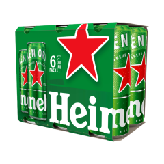 Lô 6 bia Heineken lon cao 330ml