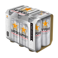 Lô 6 bia Sapporo Premium 500ml