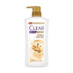 Dầu gội Clear gừng & hoa cúc chai 630g