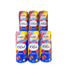 Lô 6 Bia Blanc 1664 lon 330ml
