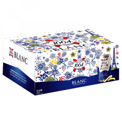 Thùng 12 bia Blanc 1664 lon 330ml