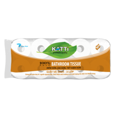 Giấy vệ sinh Katti 3 lớp 10 cuộn