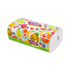 Khăn giấy lụa hoa quả Emos Premium 2 lớp 230 tờ