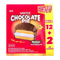Bánh Chocolate Pie Nabati Nextar 12P hộp 392g