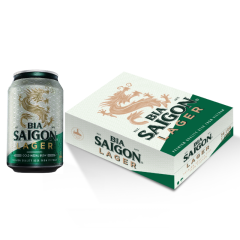 Thùng 24 bia Saigon Lager 330ml