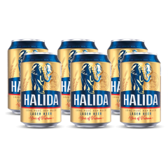 Lô 6 bia Halida lon 330ml