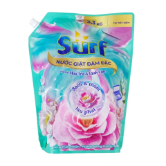 Nước giặt Surf hương hoa trà và linh lan túi 3.3kg