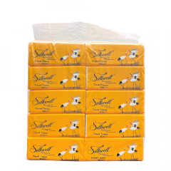 Lô 10 Khăn giấy rút Silkwell 3 lớp 100T