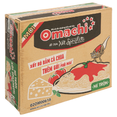 Thùng 30 mì Omachi xốt spaghetti bò bằm 90g