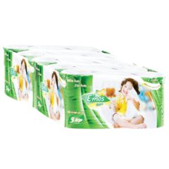 Giấy vệ sinh cao cấp Emos 3 lớp 10 cuộn