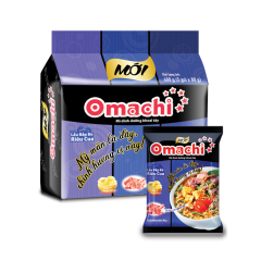 Lô 5 mì Omachi bắp bò riêu cua 80g