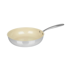 Chảo inox 3 lớp men gốm Green Cook GCP235-20IH 20cm