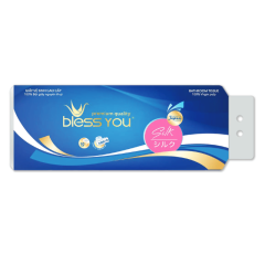 Lô 10 cuộn giấy vệ sinh Bless You Silk không lõi