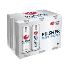 Lô 6 bia 333 Pilsner Extra Smooth lon 330ml