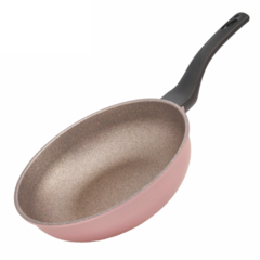 Chảo đúc vân đá đáy từ sâu lòng Green Cook GCP05-30IH hồng 30cm