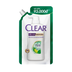Dầu gội Clear mát lạnh bạc hà túi 630g