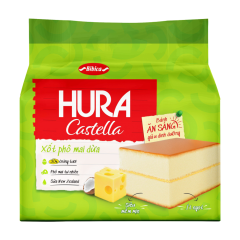 Bánh Hura Castella xốt phô mai dừa 150g