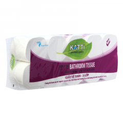 Giấy vệ sinh Katti không lõi 3L 10 cuộn