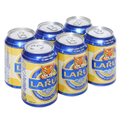 Lô 6 bia Larue xanh lon 330ml