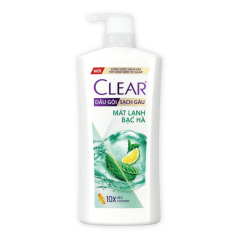 Dầu gội Clear bạc hà mát lạnh sạch gàu 630g