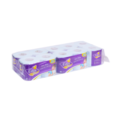 Giấy vệ sinh cao cấp Emos tím 2 lớp 10 cuộn