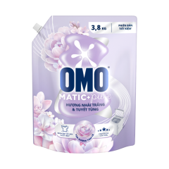 Nước giặt OMO matic pure cửa trên hương nhài trắng 3.8kg