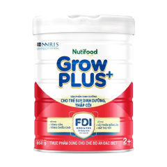 SPDD Nuti Grow Plus suy dinh dưỡng 2+ (trên 2 tuổi) hộp 850g