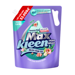 Nước giặt xả Max Kleen hương hoa thanh khiết túi 3.6kg