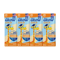 Lô 4 sữa Abbott Grow Gold hương vani hộp 180ml