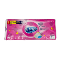 Giấy vệ sinh Elene hồng cao cấp 10cuộn 3lớp