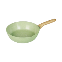 Chảo sâu men đá miệng rót Green Cook GCP231-28IH 28cm