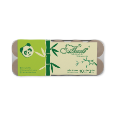 Giấy vệ sinh Silkwell Brown cao cấp 3 lớp 10 cuộn