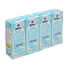 Lốc 4 Sữa non tươi Meta Fresh ít đường 180ml