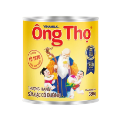 Sữa đặc ông Thọ trắng nhãn vàng nắp khui 380g