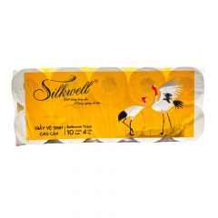 Giấy vệ sinh Silkwell cao cấp 4 lớp 10 cuộn